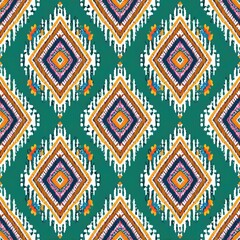 Motif ethnic handmade beautiful Ikat art. Ethnic abstract floral pink background art. folk embroidery