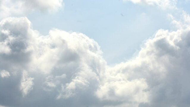 white cloud animated movement video
