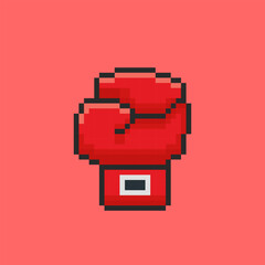 Pixel art Boxing Gloves game asset design