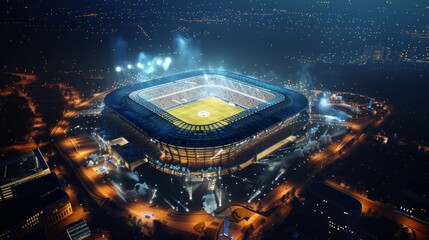 Germany Euro 2024 Nighttime Festivities at Dortmund Stadium