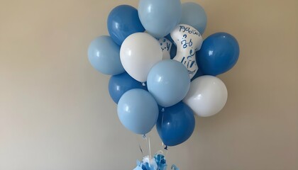 A balloon bouquet in shades of blue and white for upscaled_2