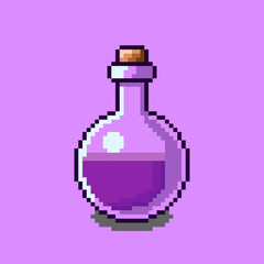 Pixel art Magic potion halloween design