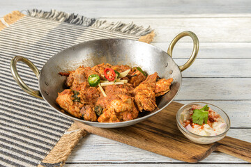 Karahi is a traditional South Asian dish