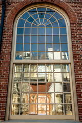 Obraz premium Window in a church in the city of Boston