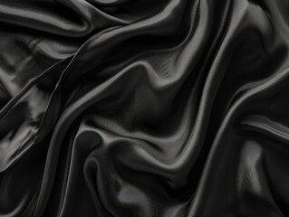 Obraz premium A black fabric with a shiny texture