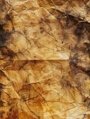 The wallpaper of an old vintage paper with brown stain texture detail background for notebook, memo, graphic, and others. Generative AI.