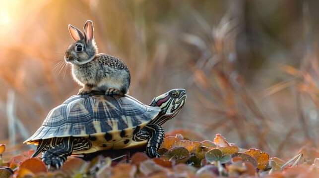Rabbit Rides on Turtle&rsquo;s Back
