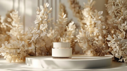 Concept of elegance and sophistication, with the cream symbolizing luxury