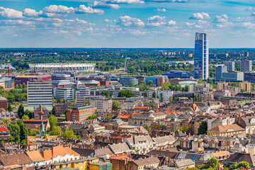 Obraz premium Panoramic view of Buda district in Budapest, Hungary
