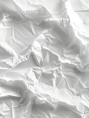 Obraz premium White Paper Texture background. Crumpled white paper abstract shape background with space paper for text.White color texture pattern abstract background