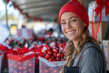 A volunteer coordinator organizing holiday charity events