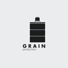 grain silo vector illustration design