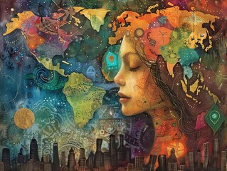 Fototapeta premium Draw inspiration from the diversity of cultures around the globe,