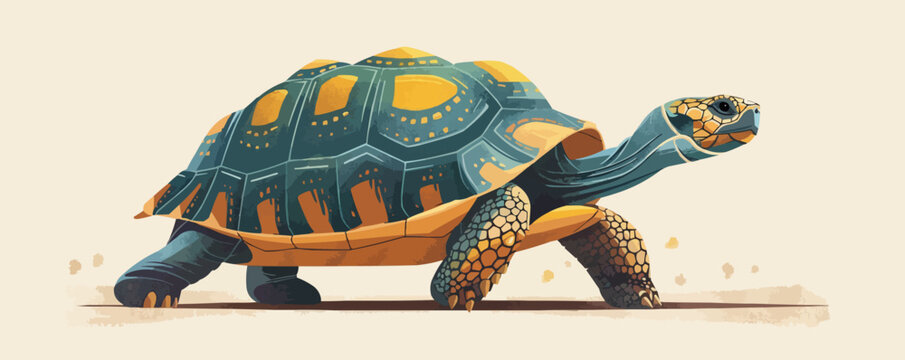 tortoise. vector simple