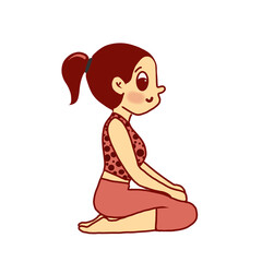 girl in yoga pose