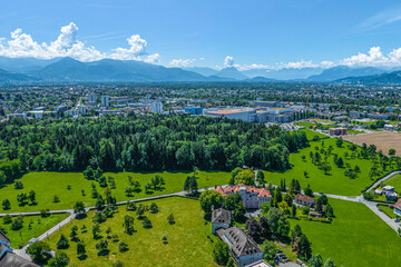 Mehrerau am Bodensee bei Bregenz in Vorarlberg im Luftbild