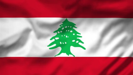 Lebanon Flag waving in the wind, National Flag background video, High Speed Full HD 4K
 - Powered by Adobe