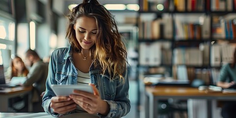 Focused Educator Utilizing Mobile Technology in Modern Library Setting