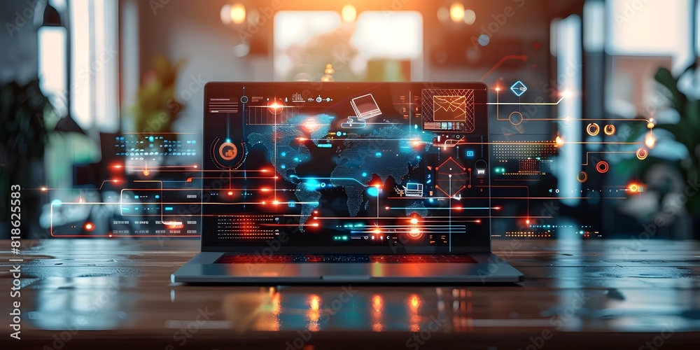 Poster optimizing digital productivity harnessing technology for enhanced workflow and performance