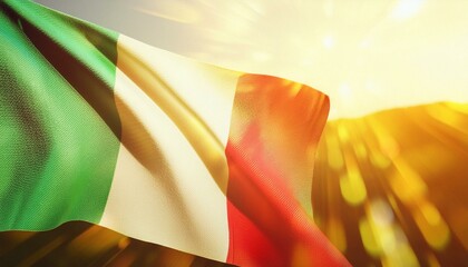 Italian Spirit: The Flag of Italy Flying Proudly
