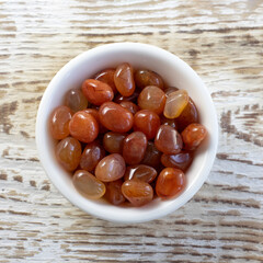 Cornelian geode stone as nice background. Beautiful natural crystal gemstone