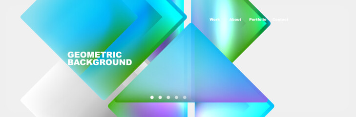 Triangle minimal web site page background design. Vector Illustration For Wallpaper, Banner, Background, Card, Book Illustration, landing page