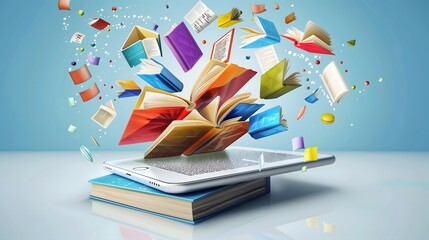 the convenience and flexibility of Mobile Learning (M-Learning), illustrating how mobile devices empower learners to access educational content and resources on-the-go, fostering personalized and adap