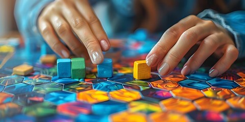 Challenging Puzzles with Vibrant Abstract Patterns for Strategic Gameplay and Creative Expression