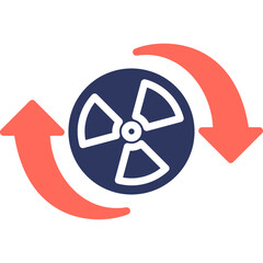 Obraz premium Radioactive Icon