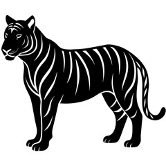         Tiger logo icon vector illustration.
