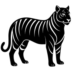         Tiger logo icon vector illustration.
