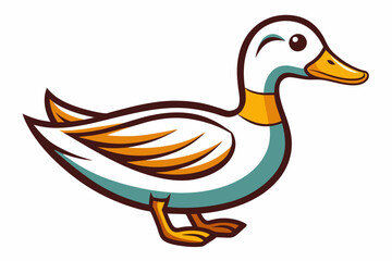 A beautiful duck vector artwork illustration 
