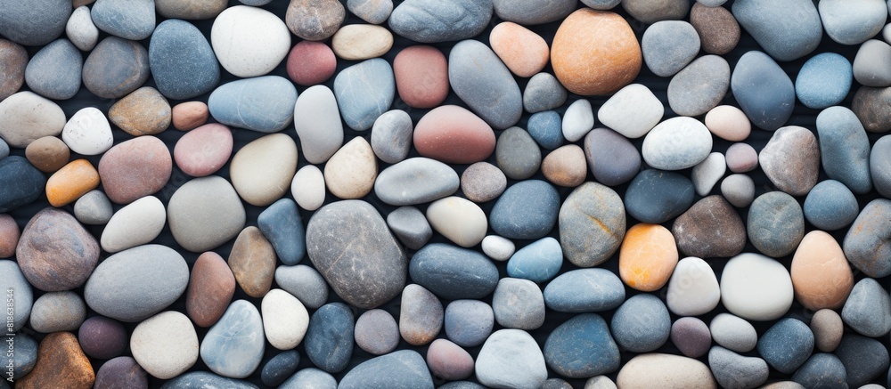 Aufkleber Copy space image of stones with a textured background 45 characters