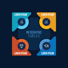 Modern Colorful Infographic Steps