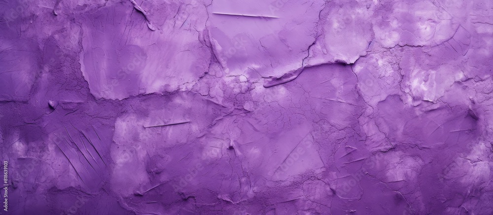 Aufkleber Architectural abstract background with a rough violet plaster texture Copy space image