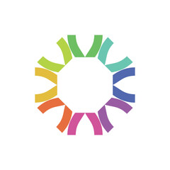 Modern abstract logo template design