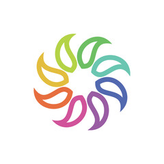 Modern abstract logo template design