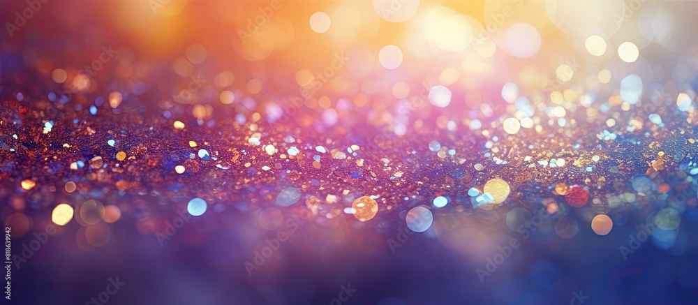 Poster A festive background with a blurred texture resembling glitter s paper creating a visually appealing and vibrant copy space image