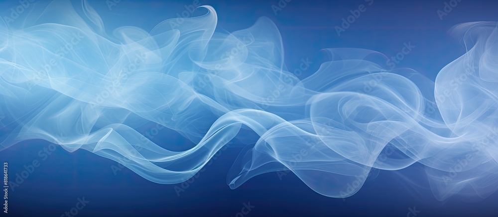 Poster blue smoke abstract background with copy space image