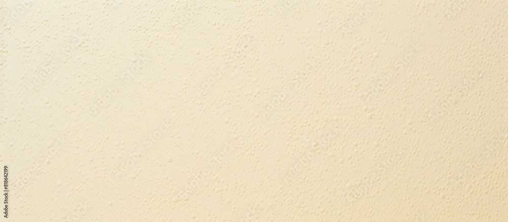 Poster The rough and light texture of the white beige paper background creates a blank copy space image with spotted yellow patterns