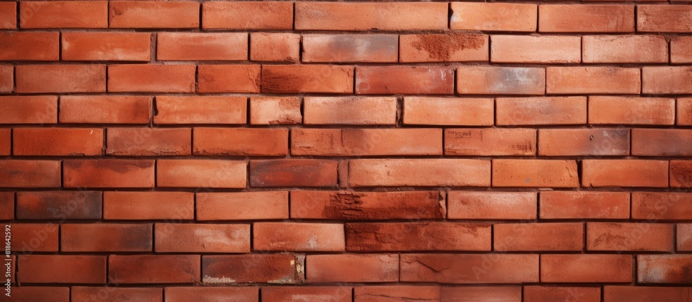 Aufkleber Red brick block background with copy space image