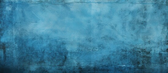 Obraz premium A grungy blue background or texture with copy space image