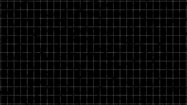 Animated grid for background use. Black color. 