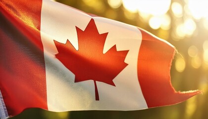 Winds of the North: The Canadian Flag Soaring