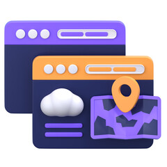 cloud placeholder 3D Illustration Icon Pack Element