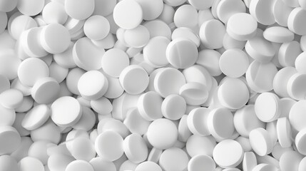 white pills background