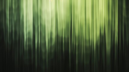 Serene Forest Green Gradient Tranquility on Black Background