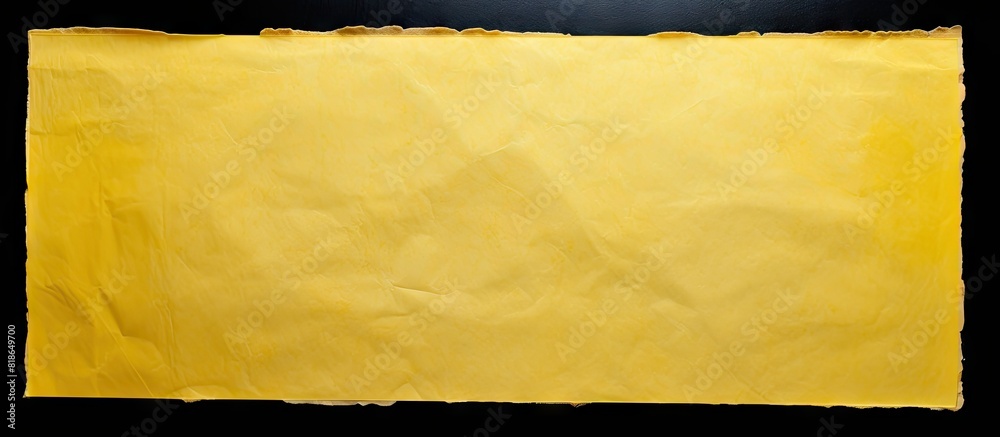 Poster a close up top view image of a sticker or paper adhesive with a wrinkled and scratched surface it fe