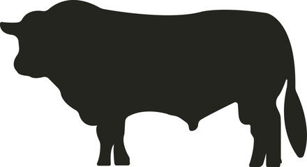 Powerful and majestic bull vector exuding strength and determination, embodying resilience and bullish market sentiment with its bold stance and commanding presence.