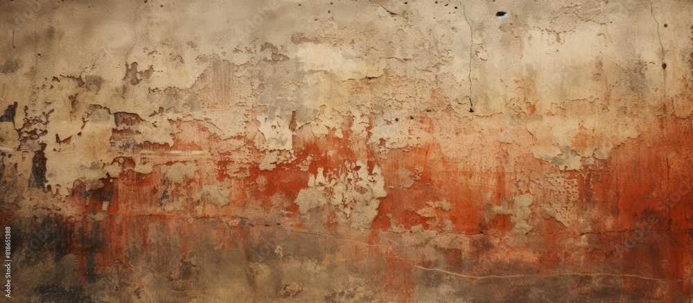 Poster The aged and damaged grunge wall has a rough texture making it a perfect textured background for design purposes It can be used as an underlay or undercoat and provides ample copy space for text